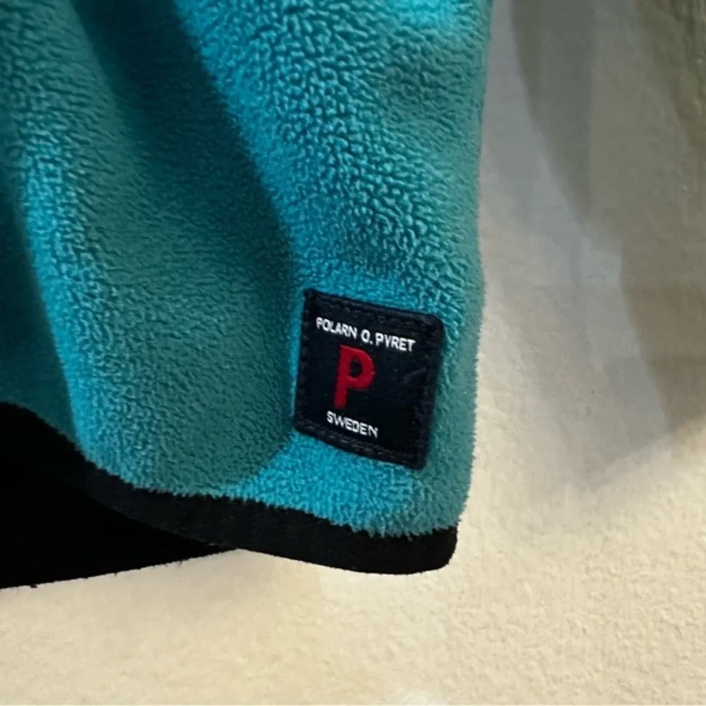 Polarn O. Pyret Wind Fleece Jacket Baby Size 12-18 Months Teal‎ Blue